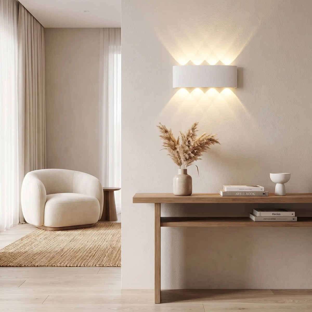 Applique murale blanche 8w