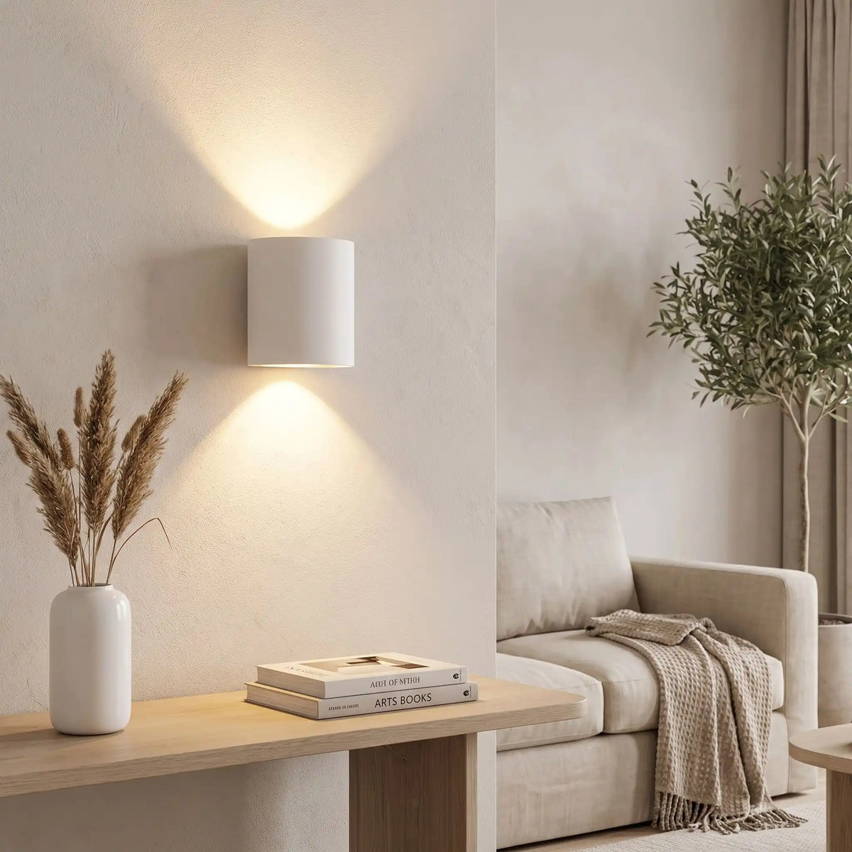 Applique murale blanche