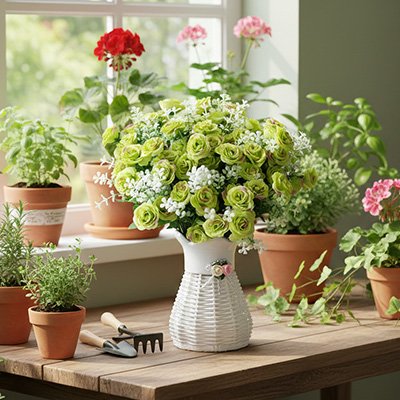 Bouquet de fleurs artificielles 