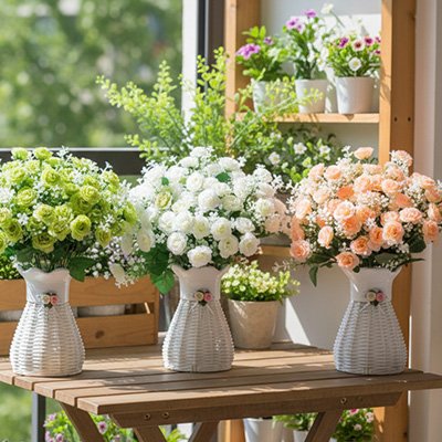 Bouquet de fleurs artificielles 