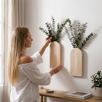 Vase mural 